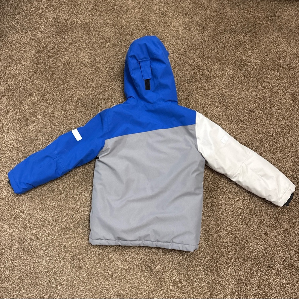 Kids Snowsuit Set Size 6-7 Ski Jacket & Pants Boys Swiss Tech Blue Grey - Picture 6 of 13